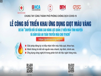 Triển khai Ứng dụng “Giọt máu vàng” - giotmauvang.org.vn
