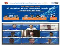 Mạng lưới trí thức trẻ Việt Nam toàn cầu: Hội thảo trực tuyến “Sở hữu trí tuệ và các công nghệ chuyển đổi số - Cơ hội cho Việt Nam”