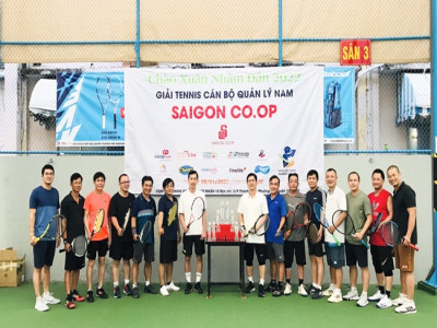 Câu lạc bộ Cán bộ nam Saigon Co.op tổ chức Giải đấu Tennis mừng Xuân Nhâm dần 2022