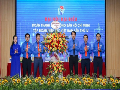 Đại hội Đoàn TNCS Hồ Chí Minh Tập đoàn Điện lực Việt Nam lần thứ IV, nhiệm kỳ 2022-2027 thành công tốt đẹp