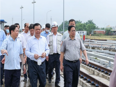 Thủ tướng thị sát dự án đường sắt Nhổn-Ga Hà Nội