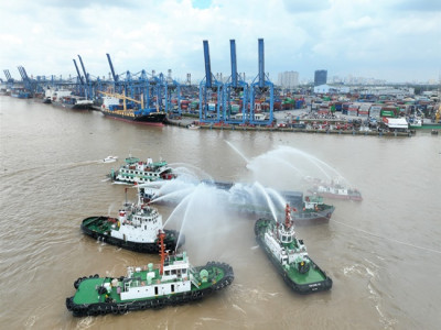 Thành phố Hồ Chí Minh tổ chức diễn tập chữa cháy  và cứu nạn, cứu hộ tại Cảng Tân Cảng Cát Lái năm 2022