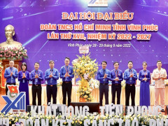 Đại hội đại biểu Đoàn TNCS Hồ Chí Minh tỉnh Vĩnh Phúc lần thứ XVII, nhiệm kỳ 2022-2027 thành công tốt đẹp