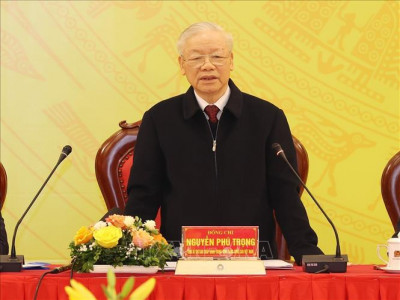 Tổng Bí thư Nguyễn Phú Trọng dự Hội nghị Đảng ủy Công an Trung ương