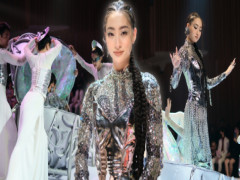 Hoa hậu Lương Thùy Linh thần thái 'sắc lẹm' diễn Vedette show 'Inside' của NTK Nguyễn Minh Tuấn