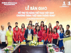Trao 5 tỷ đồng hỗ trợ 50 vận động viên tài năng Việt Nam