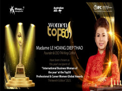Bà Lê Hoàng Diệp Thảo nhận giải thưởng “Top 50 GLOBAL Professional & Career Women Awards 2023”