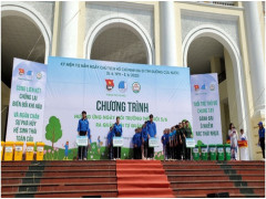 Thành đoàn Hà Nội - Hội Liên hiệp Thanh niên Thành phố phối hợp với Thị ủy - UBND Thị xã Sơn Tây tổ chức Hưởng ứng Ngày môi trường Thế giới