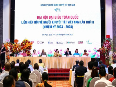 Đại hội Đại biểu toàn quốc Liên hiệp hội về Người khuyết tật Việt Nam lần thứ III, nhiệm kỳ 2023 – 2028 thành công tốt đẹp
