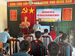 Trạm Ra đa 67, Trung đoàn 292 hưởng ứng Ngày Pháp luật Việt Nam năm 2023