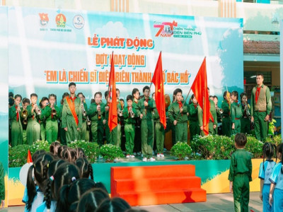 Lễ phát động Đợt hoạt động đội viên, thiếu nhi Thành phố Hồ Chí Minh - Kỷ niệm 70 năm Chiến thắng Điện Biên Phủ (07/5/1954 - 07/5/2024) với chủ đề “Em là chiến sĩ Điện Biên Thành phố Bác Hồ”
