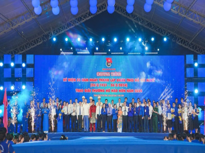 Chương trình kỷ niệm 93 năm Ngày thành lập Đoàn TNCS Hồ Chí Minh  và Trao giải thưởng Hồ Hảo Hớn lần thứ 22 năm 2024