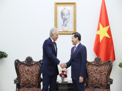 Phó Thủ tướng Lê Minh Khái tiếp cựu Thủ tướng Anh, Chủ tịch Viện TBI Tony Blair