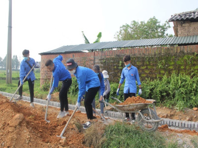 Vĩnh Phúc: Thực hiện trên 600 hoạt động gắn với công trình, phần việc thanh niên tham gia xây dựng nông thôn mới