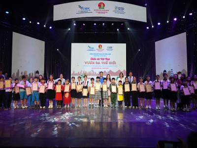 Trường Tiểu học Tân Tiến đoạt giải Nhất vòng bán kết khu vực Thành phố Hồ Chí Minh sân chơi “Thiếu nhi Việt Nam - Vươn ra thế giới”