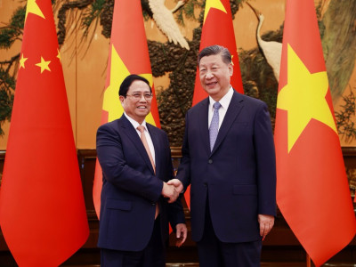 Thủ tướng Phạm Minh Chính hội kiến Tổng Bí thư, Chủ tịch nước Trung Quốc Tập Cận Bình trong khuôn khổ chuyến công tác tham dự Hội nghị WEF