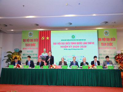 Hiệp hội Môi trường đô thị và Khu công nghiệp Việt Nam tổ chức thành công Đại hội lần thứ VI