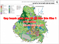 Quy hoạch Khu 1 khu đô thị Sóc Sơn với diện tích gần 630ha