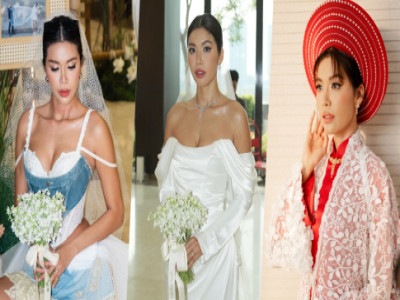 Đám cưới siêu mẫu Minh Tú: Cô dâu 'biến hóa' từ đồ cưới thập niên 70 đến tương lai phóng khoáng và hoang dại