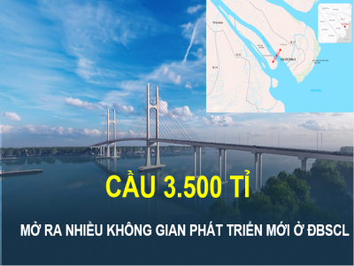 Xây cầu 3.500 tỉ nối Bến Tre với Trà Vinh, mở ra nhiều không gian phát triển mới