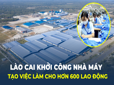 Lào Cai khởi công nhà máy sản xuất may mặc, giải quyết việc làm cho hơn 600 lao động